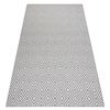 Alfombra Sisal Flat 48607637 Cuadrados Rombos Gris / Crema 140x200 Cm