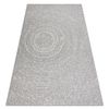 Alfombra Sisal Flat 48832637 Circulos, Puntos Gris / Crema 140x200 Cm