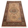 Alfombra Keshan Franjas, Rosetón Oriental 7519/53555 Beige / Azul Osc 250x340 Cm