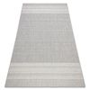 Alfombra Sisal Flat 48829637 Espina De Pescado Gris 140x200 Cm