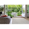 Alfombra Sisal Flat 48829637 Espina De Pescado Gris 140x200 Cm