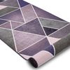 Alfombra De Pasillo Con Refuerzo De Goma Triangulos Violet 57 Cm 57x110 Cm