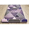 Alfombra De Pasillo Con Refuerzo De Goma Triangulos Violet 57 Cm 57x110 Cm