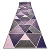 Alfombra De Pasillo Con Refuerzo De Goma Triangulos Violet 57 Cm 57x330 Cm