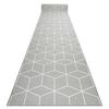 Alfombra De Pasillo Con Refuerzo De Goma Cube Cubo, Gris 110 Cm 110x690 Cm