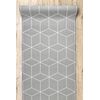 Alfombra De Pasillo Con Refuerzo De Goma Cube Cubo, Gris 110 Cm 110x690 Cm