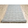 Alfombra De Pasillo Con Refuerzo De Goma Cube Cubo, Gris 110 Cm 110x690 Cm