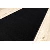 Alfombra De Pasillo Karmel Llanura, Un Color Negro 60 Cm 60x120 Cm