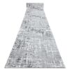 Alfombra De Pasillo Structural Mefe 8722 Dos Niveles De Vellón Gris / 60x100 Cm