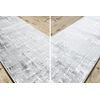 Alfombra De Pasillo Structural Mefe 8722 Dos Niveles De Vellón Gris / 60x410 Cm