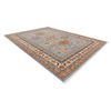 Alfombra Keshan Franjas, Marco Oriental 7683/53544 Beige / Azul 250x340 Cm