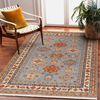 Alfombra Keshan Franjas, Marco Oriental 7683/53544 Beige / Azul 250x340 Cm