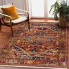 Alfombra Keshan Franjas, Ornamento Oriental 2886/53588 Burdeos  200x290 Cm