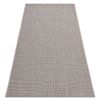 Alfombra De Cuerda Sisal Floorlux 20580 Llanura Color Sólido - Plata  120x170 Cm