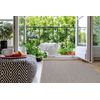 Alfombra De Cuerda Sisal Floorlux 20580 Llanura Color Sólido - Plata  120x170 Cm