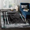 Alfombra De Luxe Moderna 619 Marco - Structural Gris / Verde 180x270 Cm