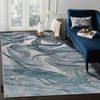 Alfombra De Luxe Moderna 621 Neto - Structural Gris / Verde 180x270 Cm