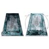 Alfombra De Luxe Moderna 624 Marco - Structural Gris / Verde 180x270 Cm