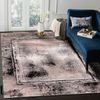 Alfombra De Luxe Moderna 634 Marco Vintage - Structural Gris / Rosado 140x190 Cm