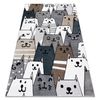 Alfombra Fun Gatti Para Niños, Gatos Animales Vistoso Multi 80x150 Cm