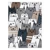 Alfombra Fun Gatti Para Niños, Gatos Animales Vistoso Multi 120x170 Cm