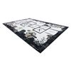 Alfombra Fun Hop Para Niños, Rayuela, Animales Negro 280x370 Cm