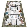 Alfombra Fun Hop Para Niños, Rayuela, Animales Verde 160x220 Cm