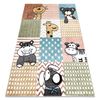 Alfombra Fun Pets Para Niños, Animales Vistoso Multi 160x220 Cm