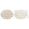 Alfombra Fluffy 2371 Circulo Shaggy Rayas - Crema / Beige Circulo 160 Cm