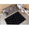 Alfombra Fluffy 2370 Shaggy Puntos - Antracita / Blanco 180x270 Cm