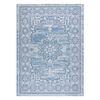 Alfombra De Cuerda Sisal Loft 21213 Ornamento Azul / Plateado / Marfil 120x170 Cm