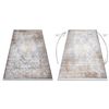 Alfombra Luce 80 Moderna Ornamento Vintage - Structural Gris / Mostaza 115x170 Cm