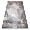 Alfombra Luce 77 Moderna Marco Vintage - Structural Gris / Mostaza 77x150 Cm