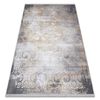 Alfombra Luce 84 Moderna Ornamento Vintage - Structural Gris / Mostaza 77x150 Cm