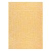 Alfombra Sisal Patio 3075 Diamantes Tejido Plano Amarillo / Beige 117x170 Cm