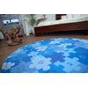 Alfombra Infantil Puzle Círculo Azul  Circulo 200 Cm