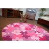 Alfombra Infantil Puzle Círculo Violeta  Circulo 200 Cm