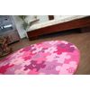 Alfombra Infantil Puzle Círculo Violeta  Circulo 200 Cm