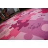 Alfombra Infantil Puzle Círculo Violeta  Circulo 150 Cm