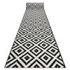 Alfombra De Pasillo Bcf Morad Diamantes Negro / Crema 60 Cm 60x250 Cm