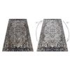 Alfombra Moderna Mundo E0681 Ornamento, Marco Vintage Exterior Beige / 80x250 Cm