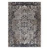 Alfombra Moderna Mundo E0681 Ornamento, Marco Vintage Exterior Beige / 80x250 Cm