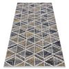 Alfombra Moderna Mundo D7891 Diamantes, Triangulos 3d Exterior Gris /  140x190 Cm