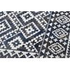 Alfombra Moderna Mundo E0561 Diamantes, Zigzag 3d Exterior Azul / Beig 180x270 Cm