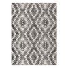 Alfombra Moderna Mundo D7461 Diamantes 3d Exterior Gris / Beige  180x270 Cm