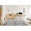 Alfombra Moderna Mundo D7461 Diamantes 3d Exterior Gris / Beige  180x270 Cm