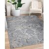 Alfombra Structural Sole D3842 - Hexágonos Tejido Plano Gris / Beige 140x190 Cm