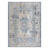 Alfombra Structural Sole D3871 - Ornamento, Marco Tejido Plano Azul /  120x170 Cm