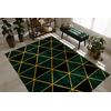 Alfombra Emerald Exclusivo 1020 Glamour, Elegante Mármol, Triangulos  160x220 Cm