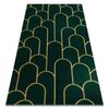 Alfombra Emerald Exclusivo 1021 Glamour, Elegante Art Deco, Botella Ve 160x220 Cm